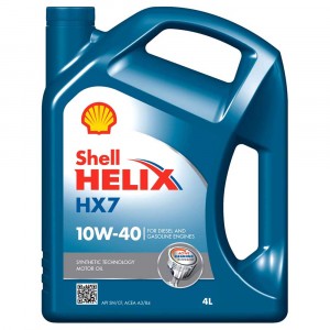 Моторное масло Shell Helix HX7 10W-40 (4 л)