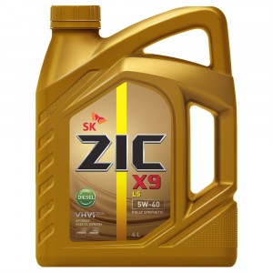 Моторное масло ZIC X9 LS Diesel 5W-40 (4 л)