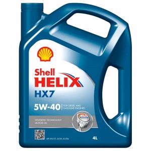 Моторное масло Shell Helix HX7 5W-40 (4 л)