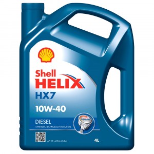 Моторное масло Shell Helix HX7 Diesel 10W-40 (4 л)