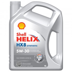Моторное масло Shell Helix HX8 Synthetic 5W-30 (4 л)