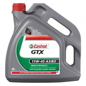 Моторное масло Castrol GTX A3/B3 15W-40 (4 л)