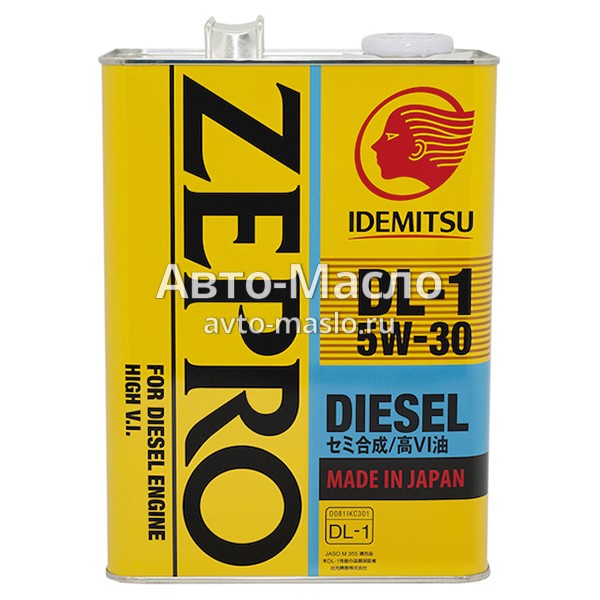 Моторное масло Idemitsu  Diesel 5W-30 (4 л) - Авто-Масло